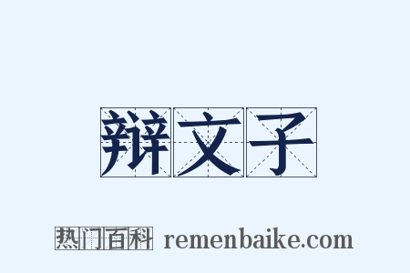 辩文子是什么意思的图片